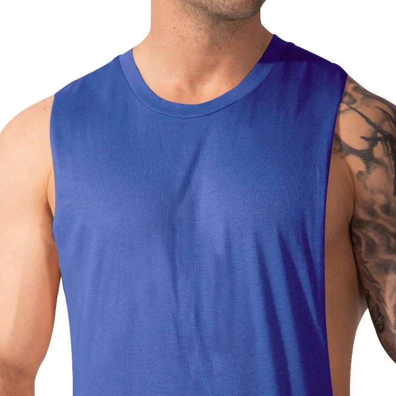 Gym Training Tank Top | Men's Thin Cotton Breathable Fitness Top