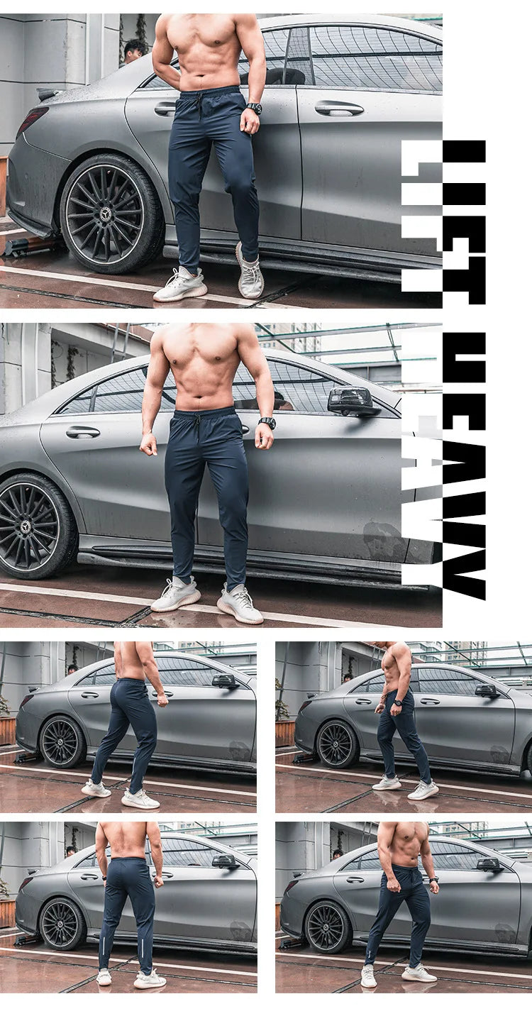 Men's Joggers | Quick-Drying Sweatpants with Pockets for Running, Workouts, Fitness, and Sports