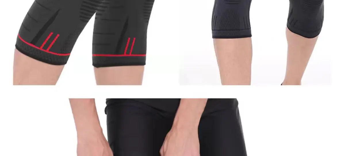 Compression Knee Sleeve For Weightlifting, Outdoor Indoor Sports, Squatting, Running, and Cycling