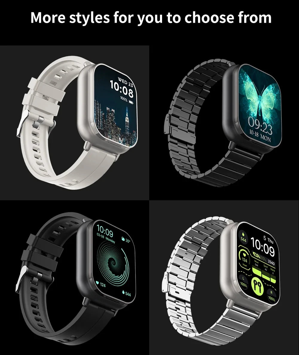 2-In-1 Smart Watch & Bluetooth Head Phones | Convenient Bluetooth Head Phone Carry Case Inside Smart Watch