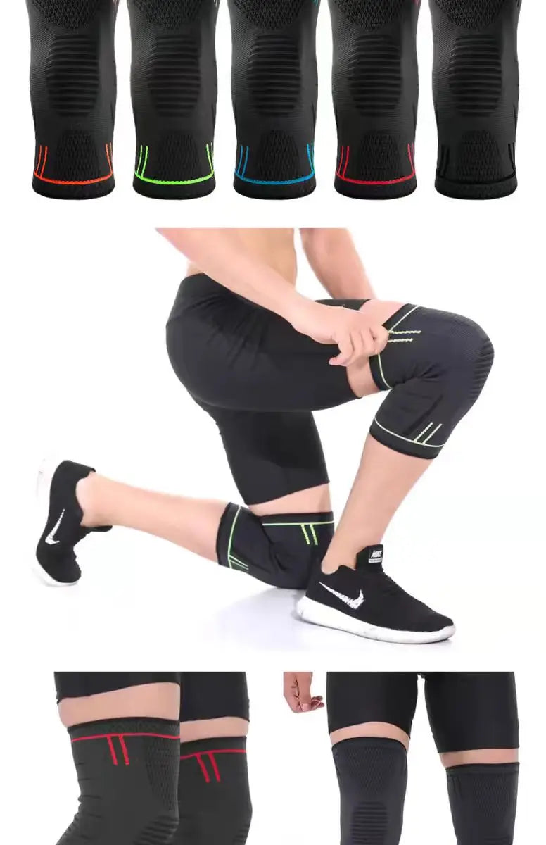 Compression Knee Sleeve For Weightlifting, Outdoor Indoor Sports, Squatting, Running, and Cycling