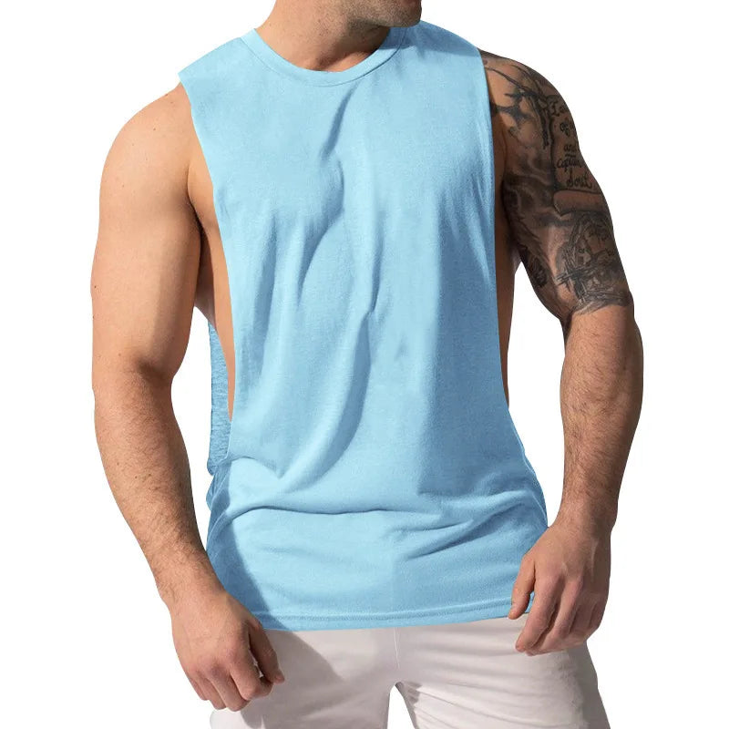 Gym Training Tank Top | Men's Thin Cotton Breathable Fitness Top