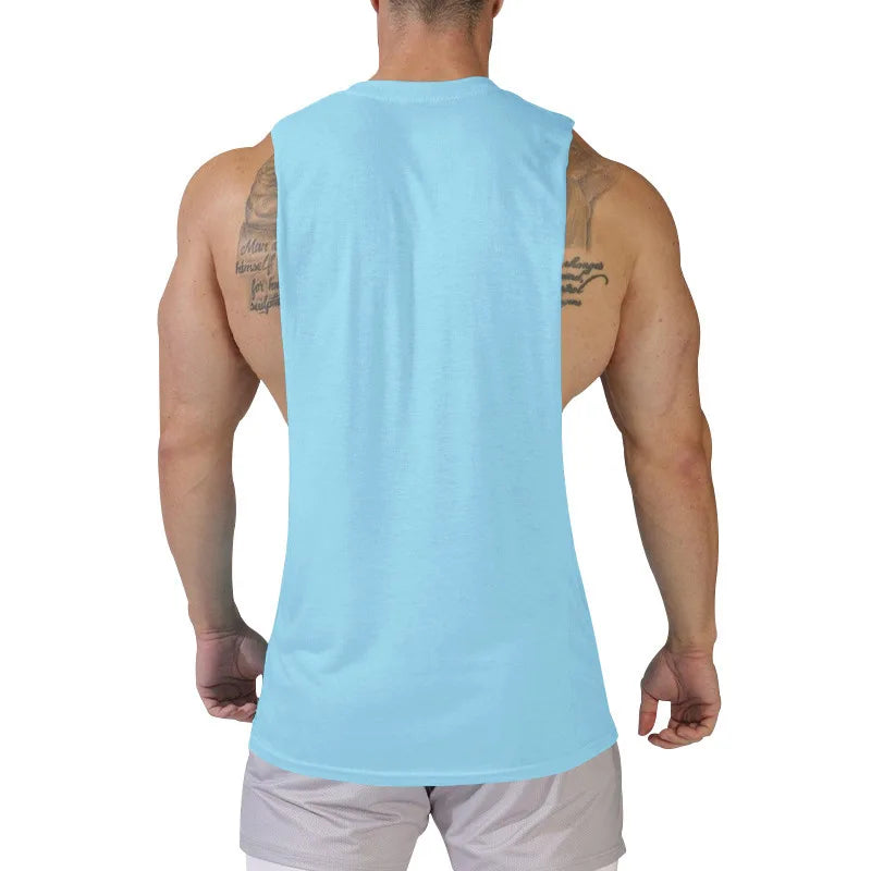 Gym Training Tank Top | Men's Thin Cotton Breathable Fitness Top