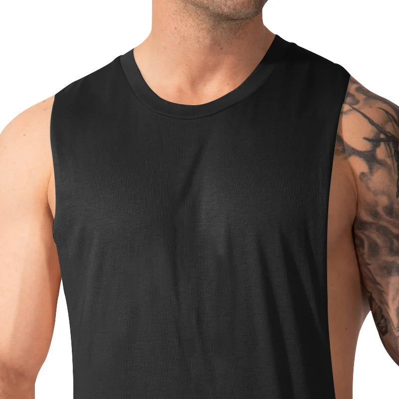 Gym Training Tank Top | Men's Thin Cotton Breathable Fitness Top
