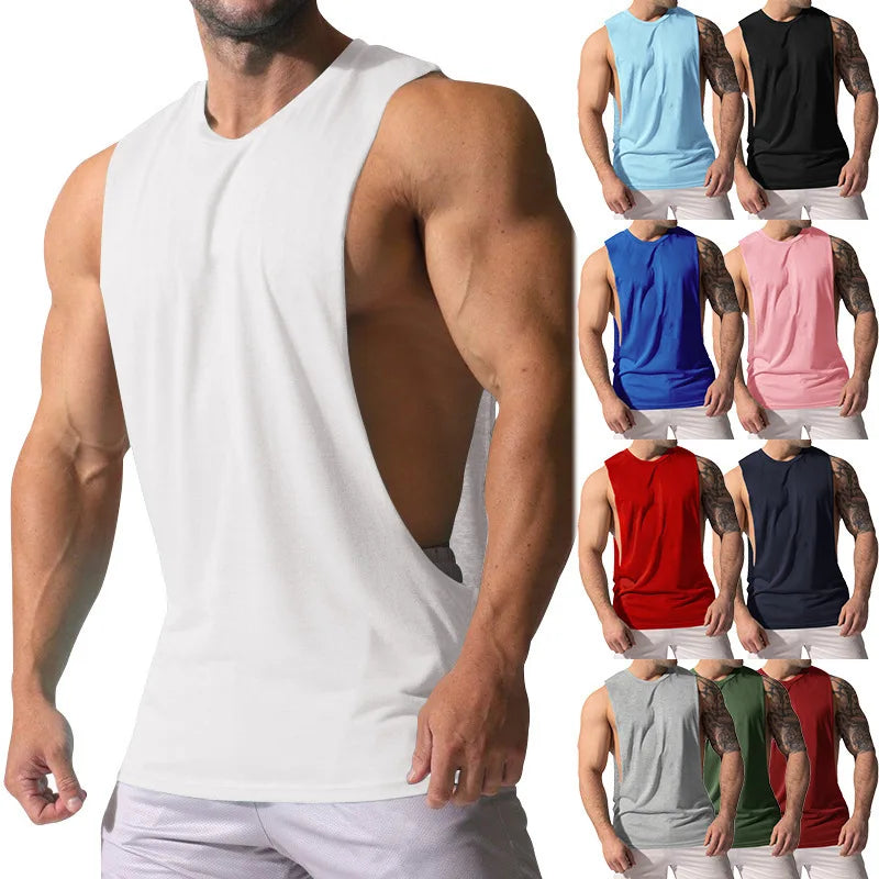 Gym Training Tank Top | Men's Thin Cotton Breathable Fitness Top