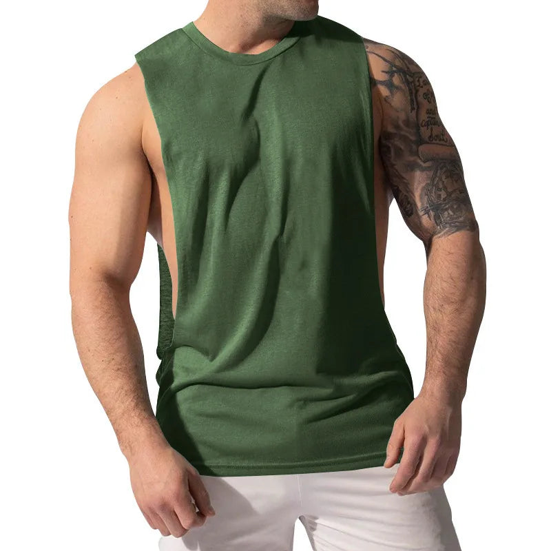 Gym Training Tank Top | Men's Thin Cotton Breathable Fitness Top
