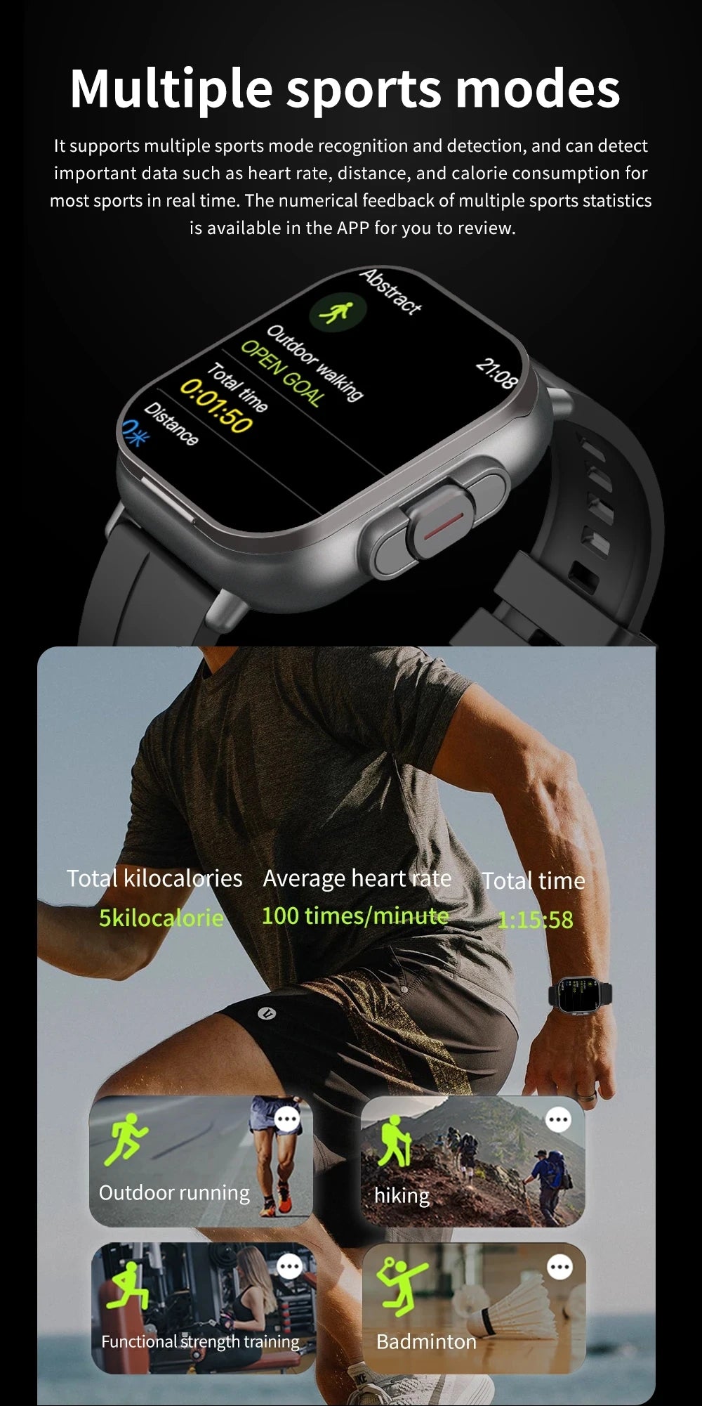 2-In-1 Smart Watch & Bluetooth Head Phones | Convenient Bluetooth Head Phone Carry Case Inside Smart Watch