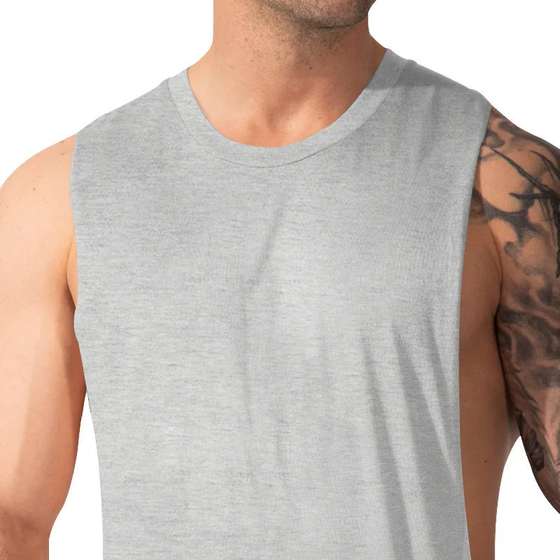 Gym Training Tank Top | Men's Thin Cotton Breathable Fitness Top