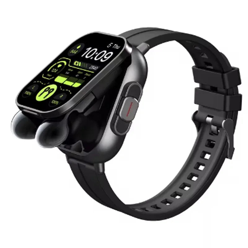 2-In-1 Smart Watch & Bluetooth Head Phones | Convenient Bluetooth Head Phone Carry Case Inside Smart Watch