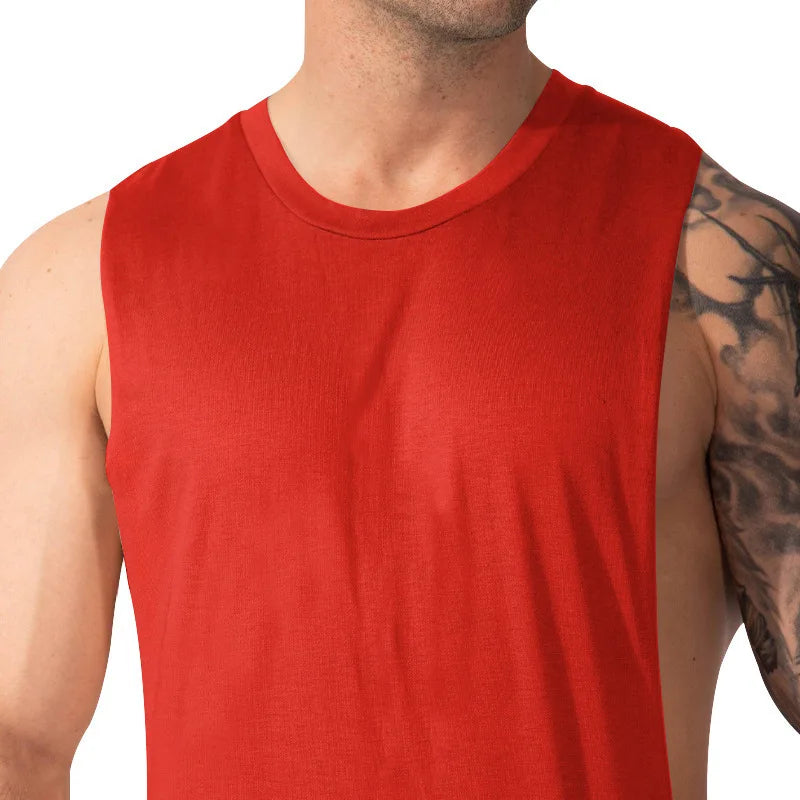 Gym Training Tank Top | Men's Thin Cotton Breathable Fitness Top