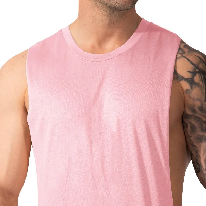 Gym Training Tank Top | Men's Thin Cotton Breathable Fitness Top
