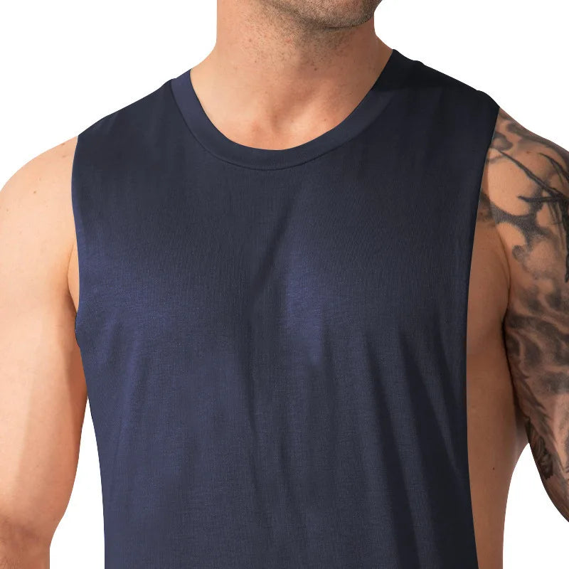 Gym Training Tank Top | Men's Thin Cotton Breathable Fitness Top