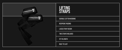 Gymreapers Lifting Wrist Straps for Weightlifting, Bodybuilding, Powerlifting, Strength Training, Deadlifts