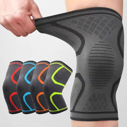 Compression Knee Sleeve For Weightlifting, Outdoor Indoor Sports, Squatting, Running, and Cycling