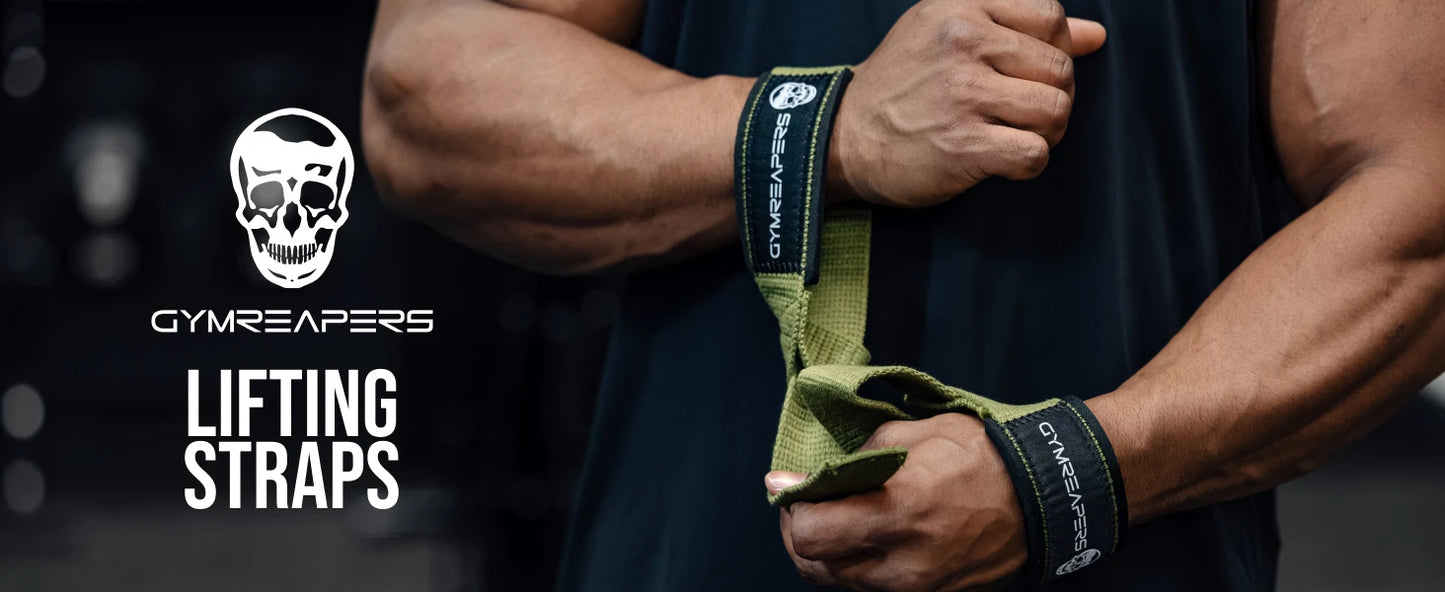 Gymreapers Lifting Wrist Straps for Weightlifting, Bodybuilding, Powerlifting, Strength Training, Deadlifts